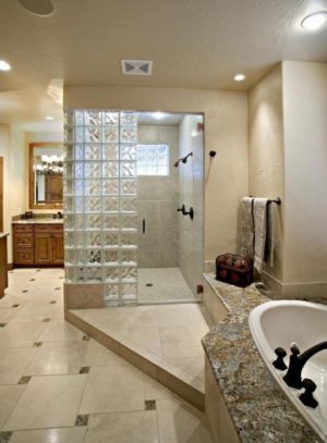 Unique Shower Designs Bringing Glass Blocks into Modern Bathrooms