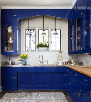 Modern Kitchen Design, Choosing Blue Colors for Kitchen Cabinets, Walls ...