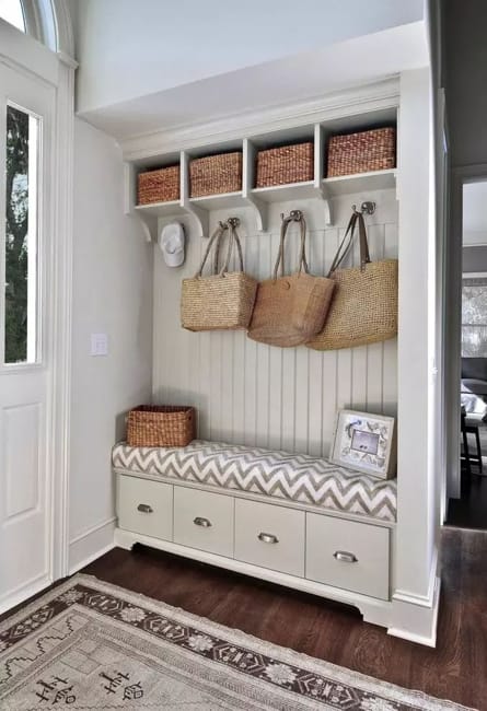 20 Entryway Bench Ideas - Designer Examples of Foyers With Benches