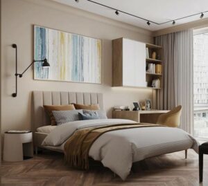 55 Modern Bedroom Decorating Ideas, How to Add Color to Neutral Room Design