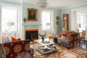 Orange Interior Colors Room Decorating 9 300x200 