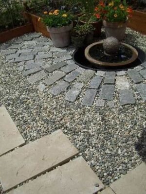 Landscaping Rocks and Concrete Pads, Walkway Designs and Patio Ideas