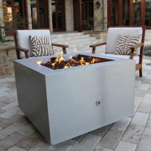 Outdoor Seating Areas with Concrete Fire Pits, 50 Backyard Design Ideas