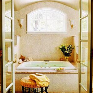 Bathtubs in Corners, 55 Space Saving Small Bathroom Design Ideas