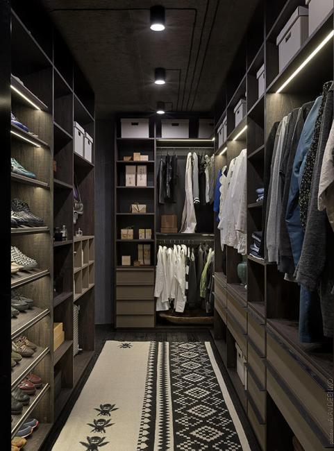 masculine design closet organization