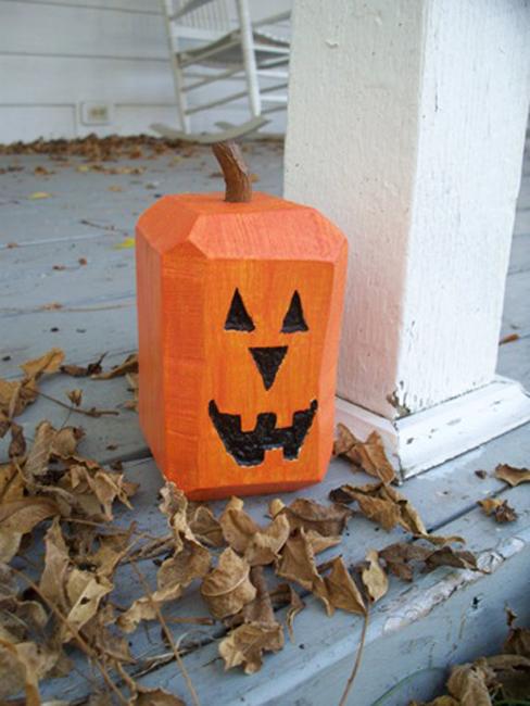 wood pumpkin