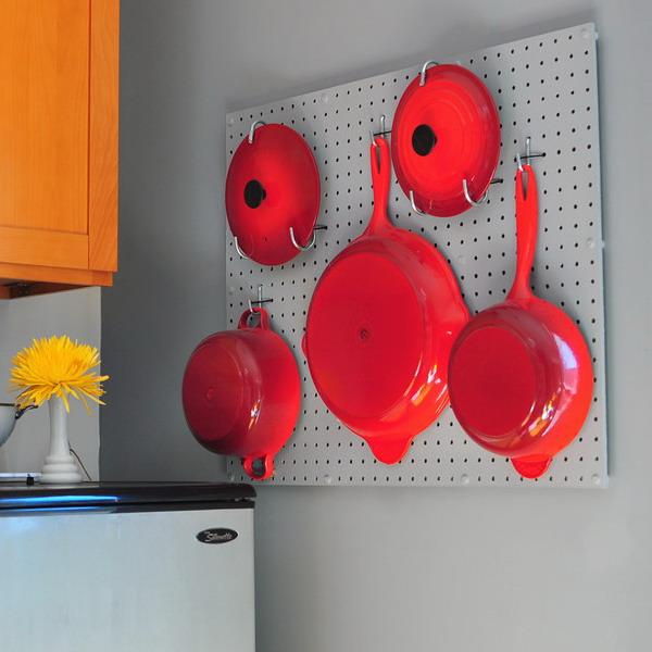 pegboard panels with hooks